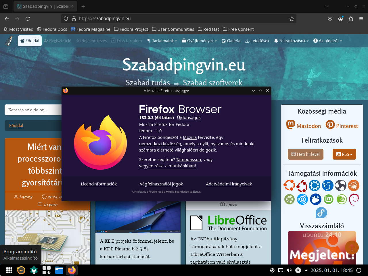 Szabadpingvin Firefoxban