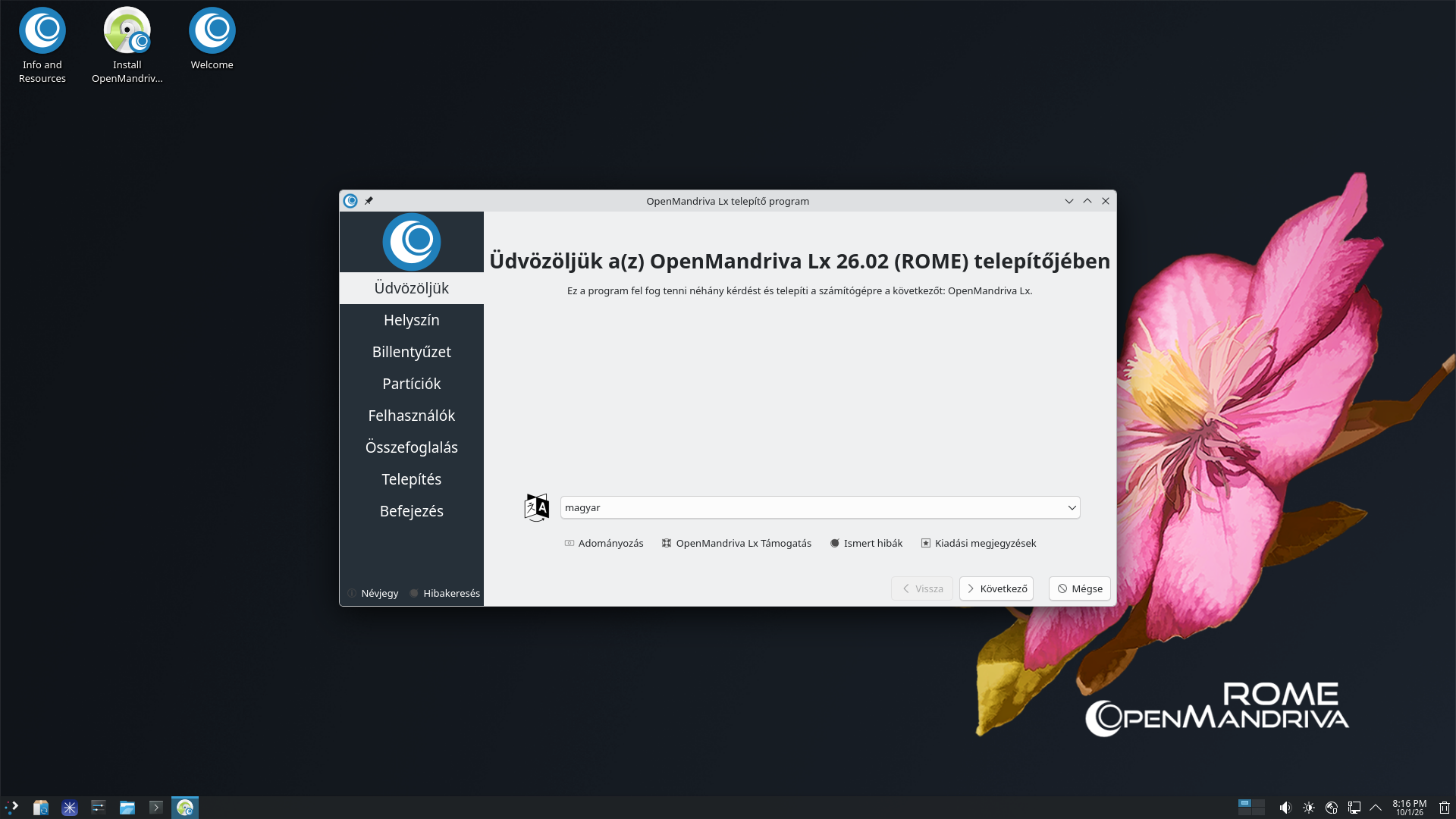 Telepítő