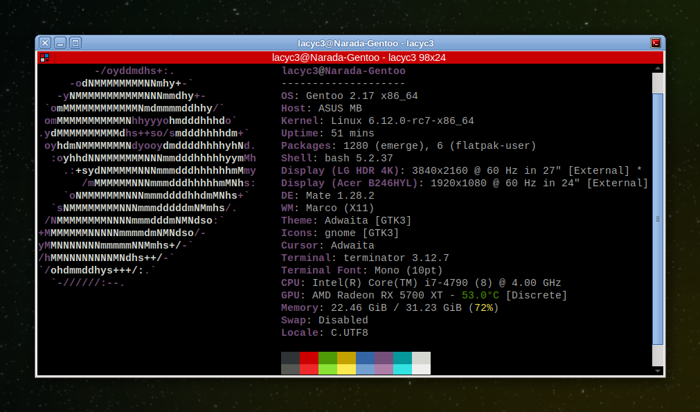 Gentoo + Linux 6.12-rc7