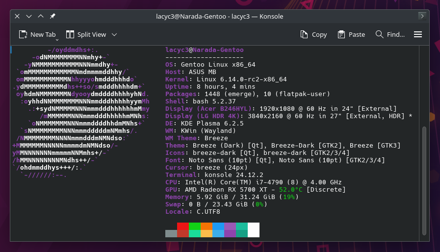 Gentoo + Linux 6.14-rc2