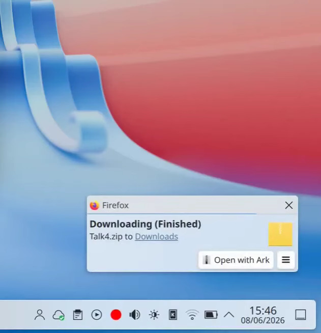 Átdolgozott Plasma értesítés animáció