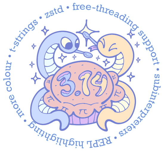 Python 3.14 logó